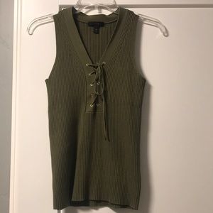 J.crew tie up tank